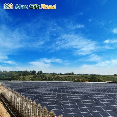 Hydroponic Solar Glass Greenhouse for Plant Steel Galvanized Steel Easy to and Maintain